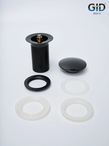 Донный клапан Gid Minucia 76601K черный - фото 5