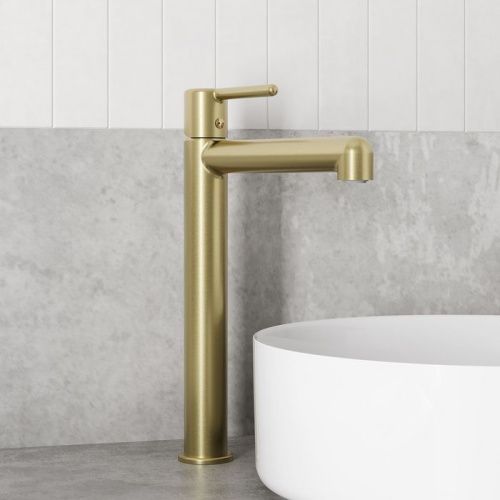 Смеситель IDDIS Aiger AIGMG01i01 на столешницу золото - фото 2