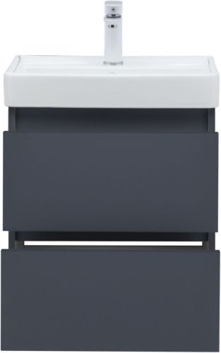 Тумба под раковину Aquanet Вега 2.0 00337946 50х40 подвесная цвет синий - фото 5