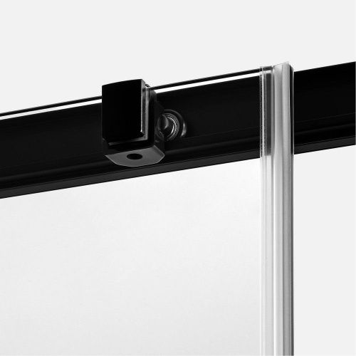 Душевой уголок New Trendy PRIME Black D-0320A/D-0129B 120х90 стекло прозрачное профиль черный без поддона - фото 4