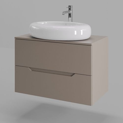 Тумба с раковиной Orange Line Li-80TuLMDF+B08-640W 80х50 цвет бежевый - фото 2