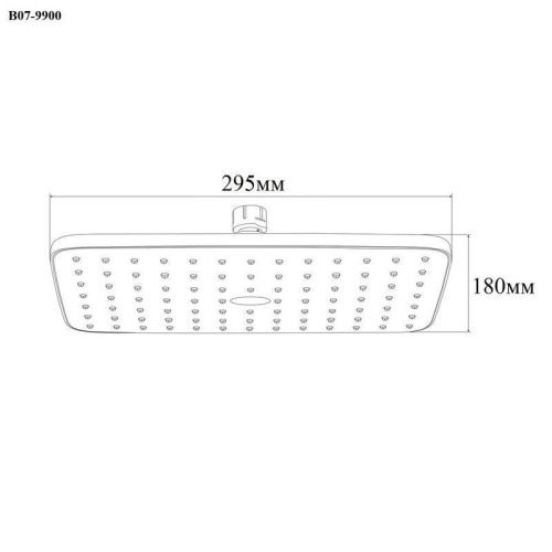 Верхний душ Bond Cube B07-9900 30х20 хром - фото 4