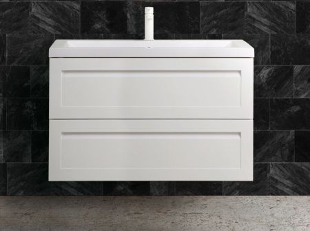 Тумба под раковину Art&Max PLATINO AM-Platino-900-2C-SO-BL-Cer 90х50 подвесная цвет белый