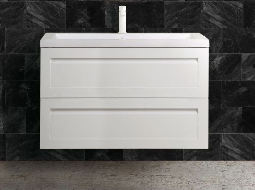 Тумба под раковину Art&Max PLATINO AM-Platino-900-2C-SO-BL-Cer 90х50 подвесная цвет белый - фото 2