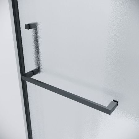 Душевой уголок Grossman Pragma 120.K33.03.1010.21.02 100х100 стекло шиншилла профиль черный без поддона