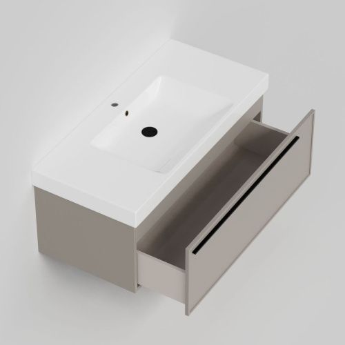 Тумба с раковиной La Fenice ELBA NFNC-01-ELB-C-100-3-100 100х50 подвесная цвет бежевый - фото 2