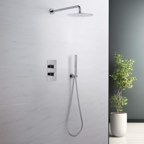 Душевая система Aquatek ЕВРОПА AQ1376CR встраиваемая в стену цвет хром с термостатом - фото 4