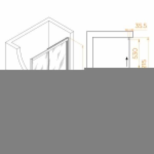 Душевая дверь RGW Passage 350801712-14 120х195 стекло прозрачное профиль черный - фото 5