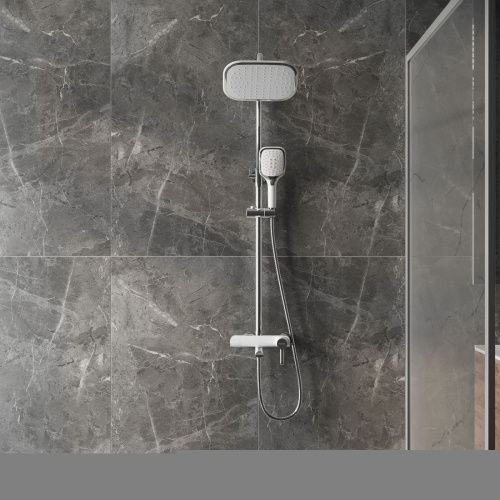 Душевая стойка Grossman Alba 500.K35.06.100/000 настенная цвет белый - фото 4