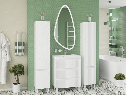 Тумба под раковину Brevita Victory VIC-07070-0103Я 70х40 напольная цвет белый - фото 5