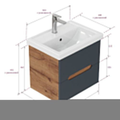 Тумба под раковину Onika Айленд 105041 50х40 - фото 3