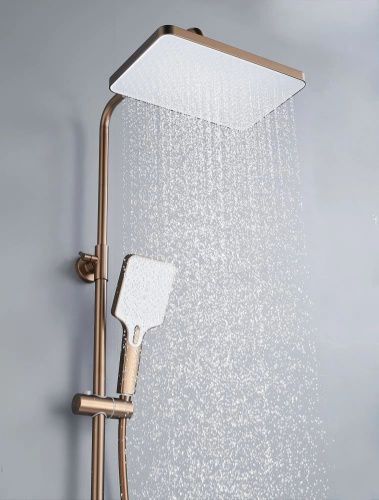 Душевая стойка Knotlor KN-23/RB настенная цвет бронза - фото 5