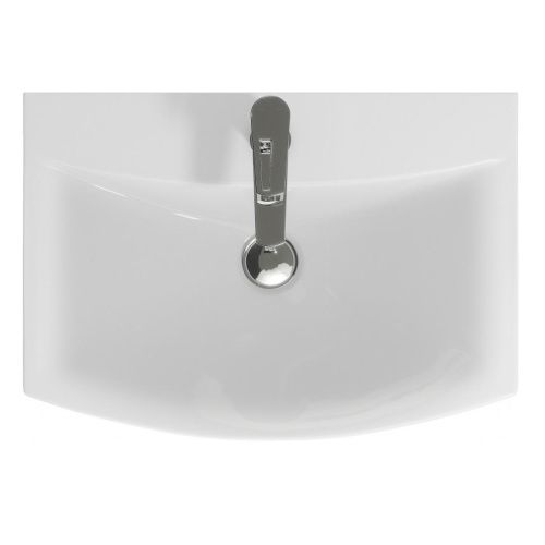 Раковина из сантехнического фарфора Onika Carina UM-CAR60/1 60х40 накладная цвет белый 1 отверстие под смеситель - фото 3