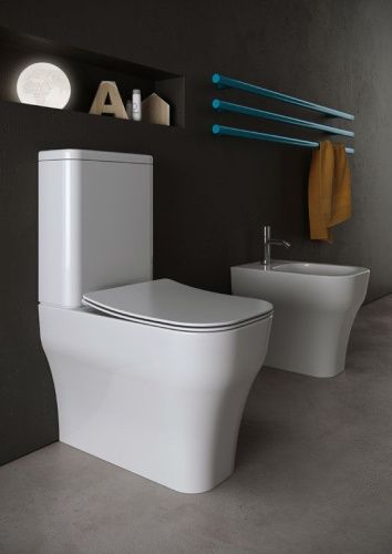 Чаша унитаза напольная Olympia Sinthesis Eco SYN1303R01 цвет белый без сиденья и без бачка безободковая - фото 3