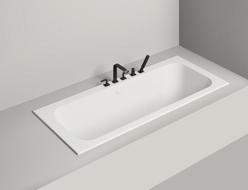 Ванна из искусственного камня Salini ORLANDA 103221M 190х80 встраиваемая прямоугольная с ножками - фото 4