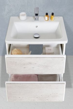 Тумба под раковину Roca Ronda ZRU9303002 60х40 подвесная цвет серый/белый