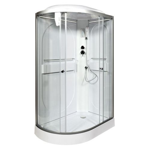 Душевая кабина AvaCan L602RLED 120х80 асимметричная с крышей ориентация правая - фото 2