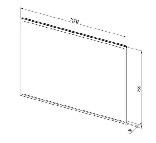 Зеркало с подсветкой Aquanet Оптима 00288967 100х80 подвесное - фото 5