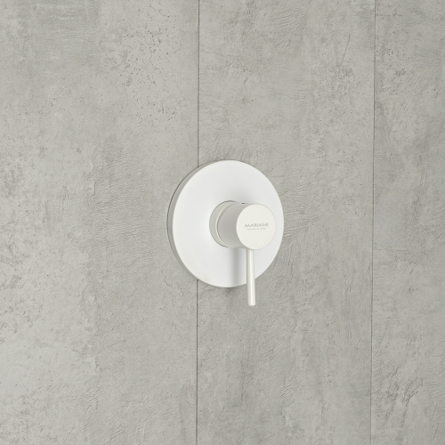 Смеситель для душа Mariani Next B37179NS встраиваемый в стену белый - фото 4