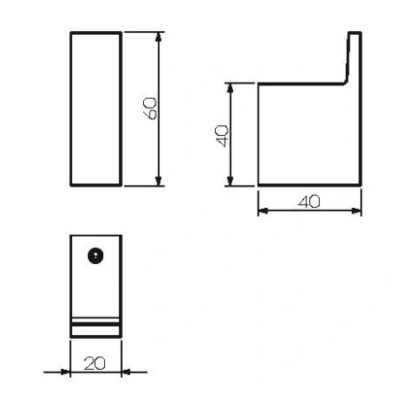 Крючок одинарный Langberger BLACK EDITION 70331A-BP