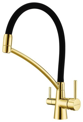 Смеситель для кухни Paulmark SIEGEN Si213111-G на мойку золото