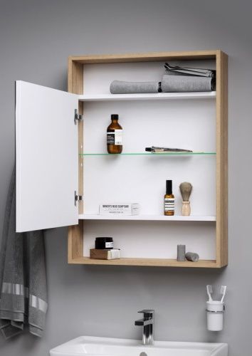 Зеркало-шкаф Aqwella Y SIT0406DB 60х80 подвесной цвет коричневый - фото 3