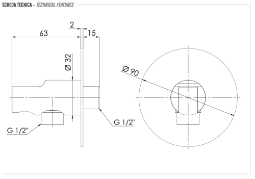 Держатель для душа Remer 337XBO белый - фото 2