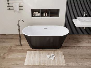 Ванна акриловая Cerutti SPA CT10879 170х75 отдельностоящая овальная с ножками