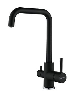 Смеситель для кухни Paulmark LOGAS Lo213021-AN на мойку черный
