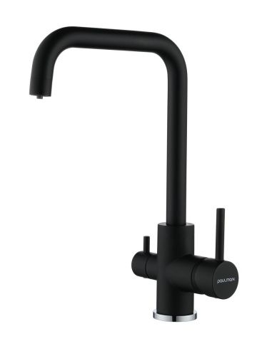 Смеситель для кухни Paulmark LOGAS Lo213021-AN на мойку черный