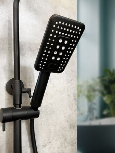 Душевая стойка AltroBagno Lamberto AltroBagnoLamberto030417MB настенная цвет черный - фото 4