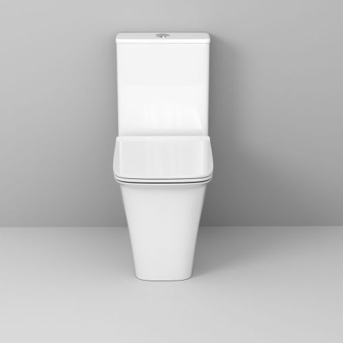 Унитаз напольный с бачком Grossman Galaxy GR-4468S белый с сиденьем микролифт безободковый каскадный смыв - фото 3