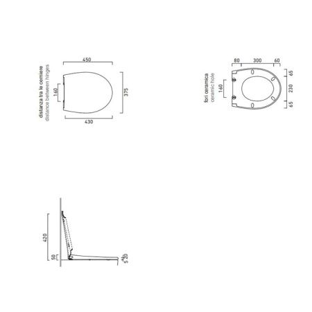 Крышка сиденье для унитаза Catalano Italy 751100001