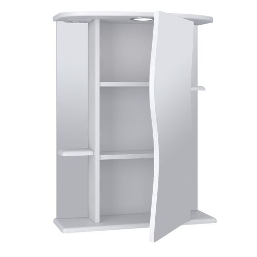 Зеркало-шкаф Runo Лилия 00000000029 60х80 подвесной цвет белый - фото 2