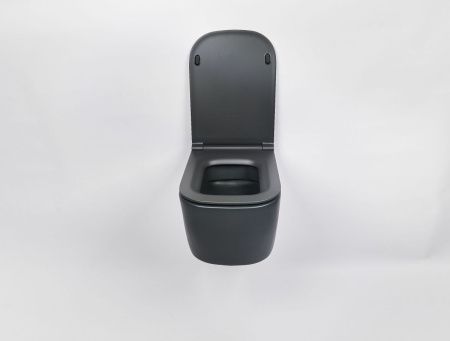 Чаша унитаза подвесная Galassia Meg11Pro 5486NEMT цвет черный без сиденья безободковая душевой смыв