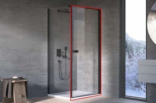 Душевая дверь Kolpa-San ANDROMEDA 516550 140х200 стекло прозрачное профиль серебро