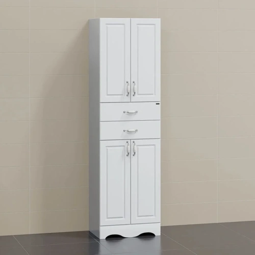 Шкаф-пенал СанТа Верона 700134 60х180 напольный цвет белый - фото 3