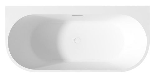 Ванна акриловая Abber AB9310 170х80 пристенная овальная с каркасом - фото 4