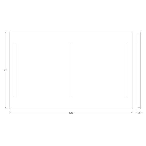 Зеркало Evoform Lumline BY 2021 120х80 подвесное - фото 2