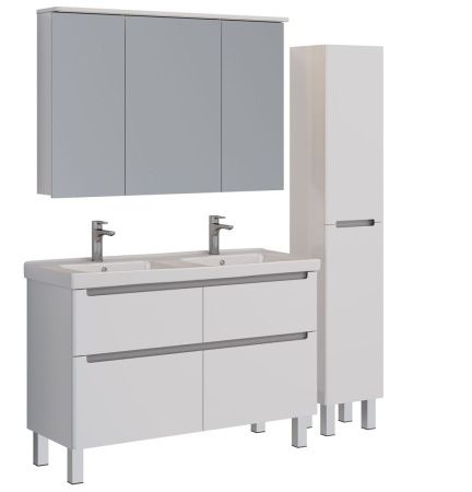 Тумба под раковину LeMark Buno LM04B125T 120х40 напольная цвет белый