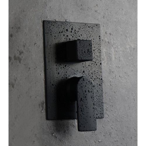 Смеситель для душа AQG Alpha 01ALP351NG встраиваемый в стену черный - фото 3