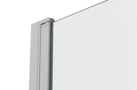 Душевая шторка на ванну Bravat Alfa BG070.1500AM 70х150 стекло прозрачное профиль хром ориентация универсальная