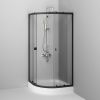 Душевой уголок Am.Pm X-Joy W88E-205-080BT64 80х80 стекло прозрачное профиль черный с поддоном
