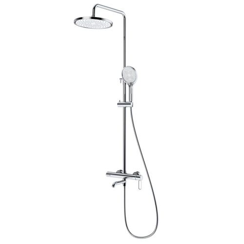 Душевая стойка Splenka S03.24 настенная цвет хром - фото 2