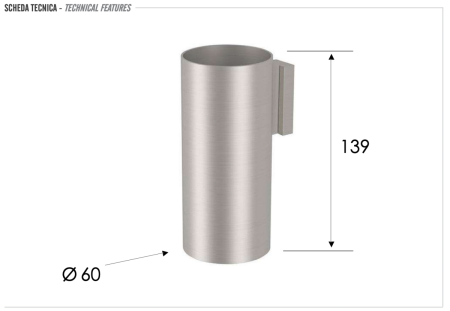 Стакан Remer INOX Accessories SSXI15