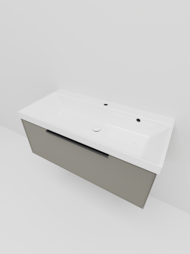 Тумба под раковину La Fenice Simpla FNC-01-SIM-C-100 100х40 подвесная цвет бежевый - фото 2