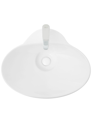 Раковина из сантехнического фаянса WeltWasser WW SK 10000004584 50 см накладная цвет белый 1 отверстие под смеситель - фото 3