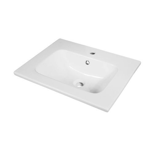 Раковина керамическая Dreja Euphoria 640344 60х50 подвесная цвет белый 1 отверстие под смеситель - фото 2