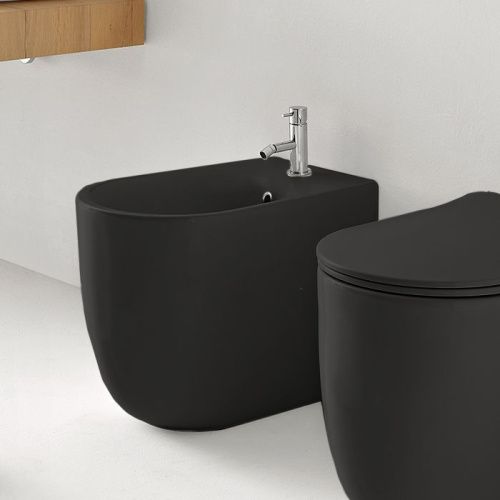 Биде напольное Kerasan Nolita 532031*1 цвет черный