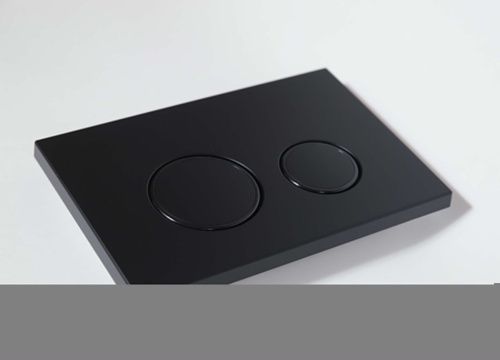 Клавиша смыва механическая KK POL Vitrum Grande V4 SPP/018/0/K цвет черный/золото - фото 2